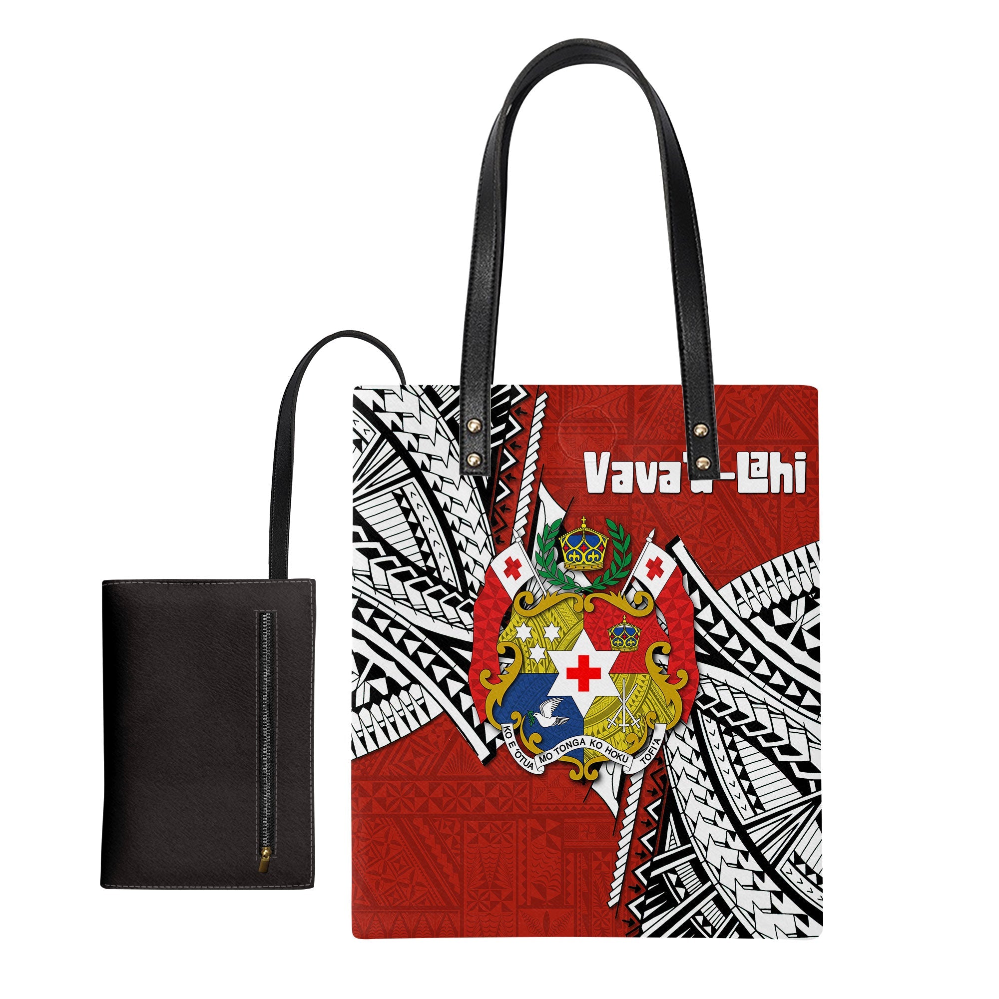 Tonga Vava'u Lahi Coat Of Arms Leather Ordinary Tote Bag