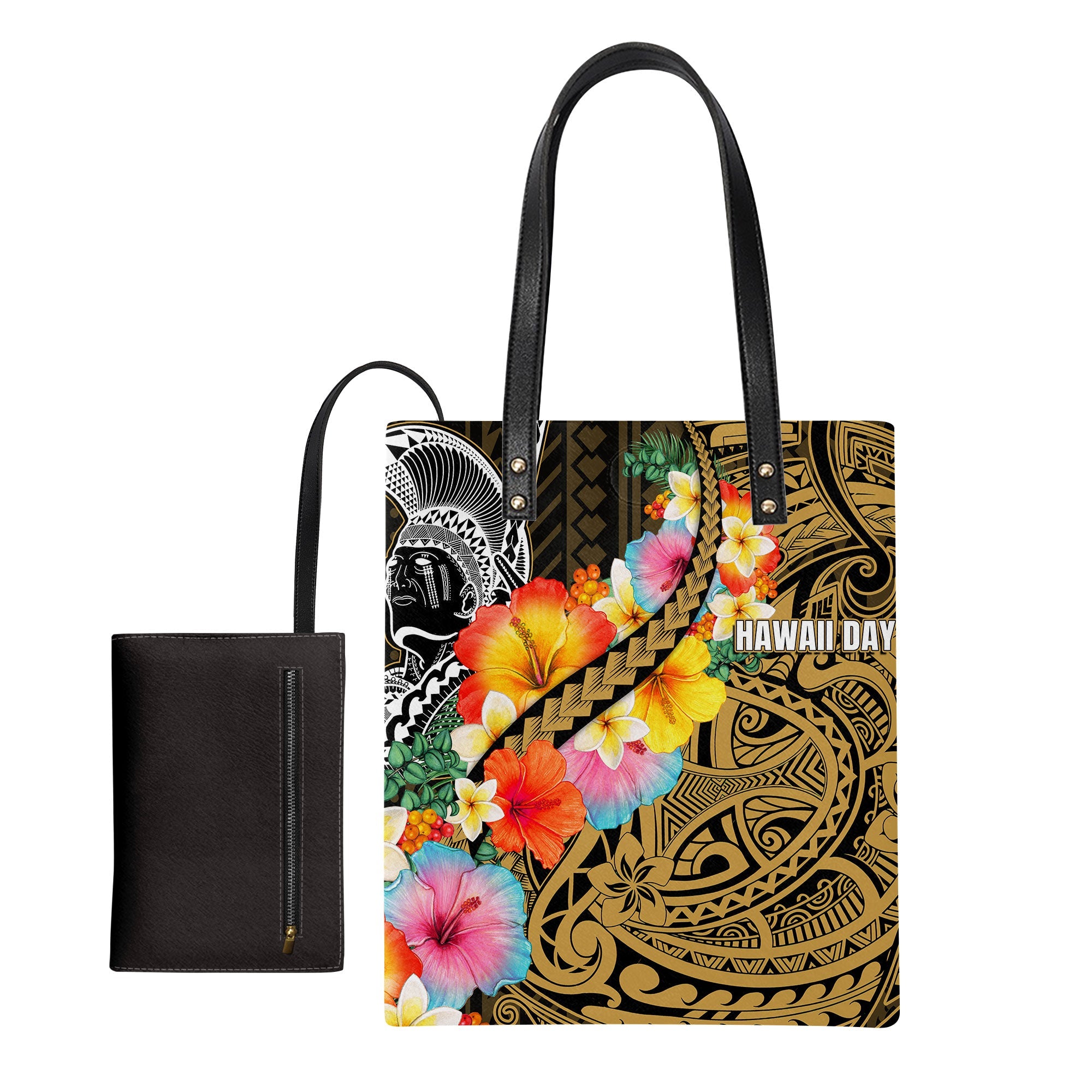 Hawaii Day King Kamehameha Leather Ordinary Tote Bag