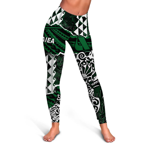 Hawaii Aiea High School Legging Polynesian Turtle Style