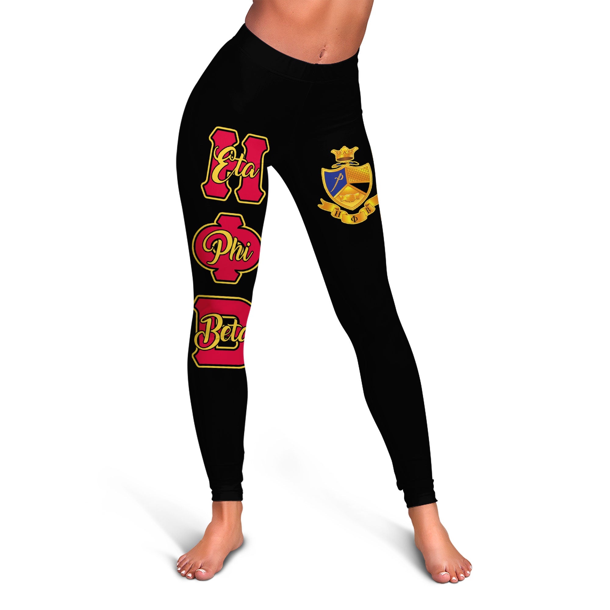 Sorority Legging - Eta Phi Beta Legging Original Black Style