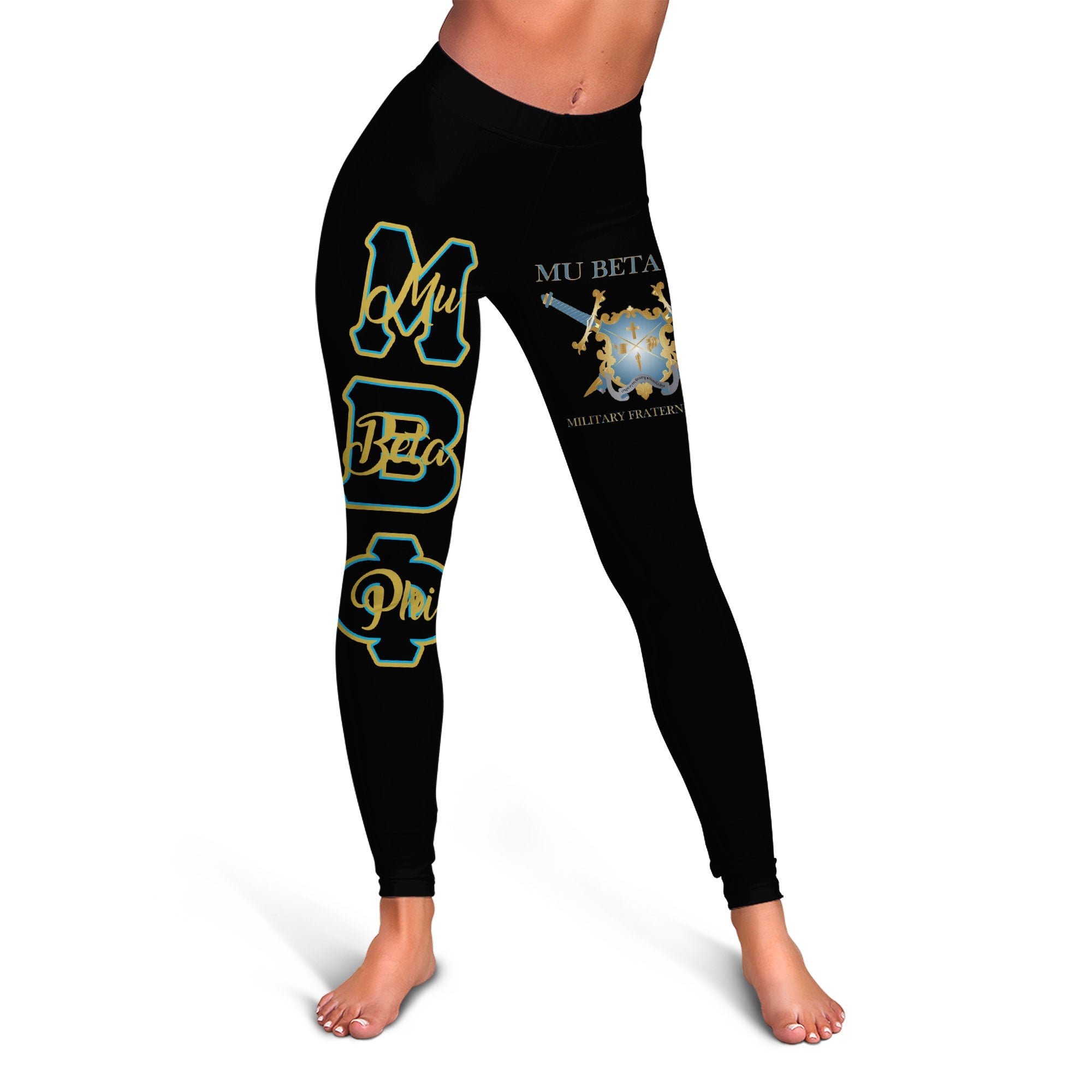 Fraternity Legging - Mu Beta Phi Legging Original Black Style