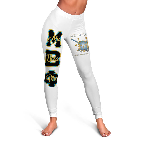 Fraternity Legging - Mu Beta Phi Legging Original White Style