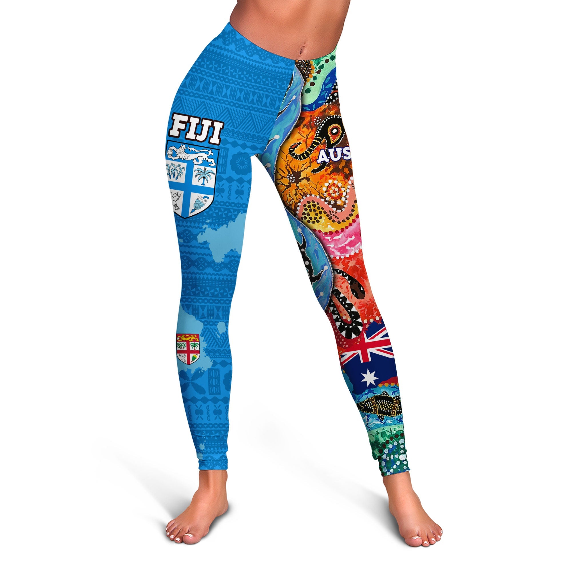 Fiji Tapa & Australia Aboriginal Legging