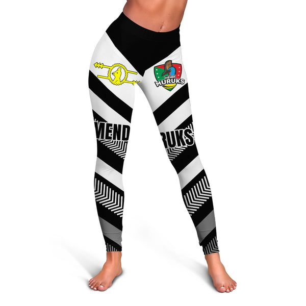 Mendi Muruks Legging Papua New Guinea Rugby Black & White Style