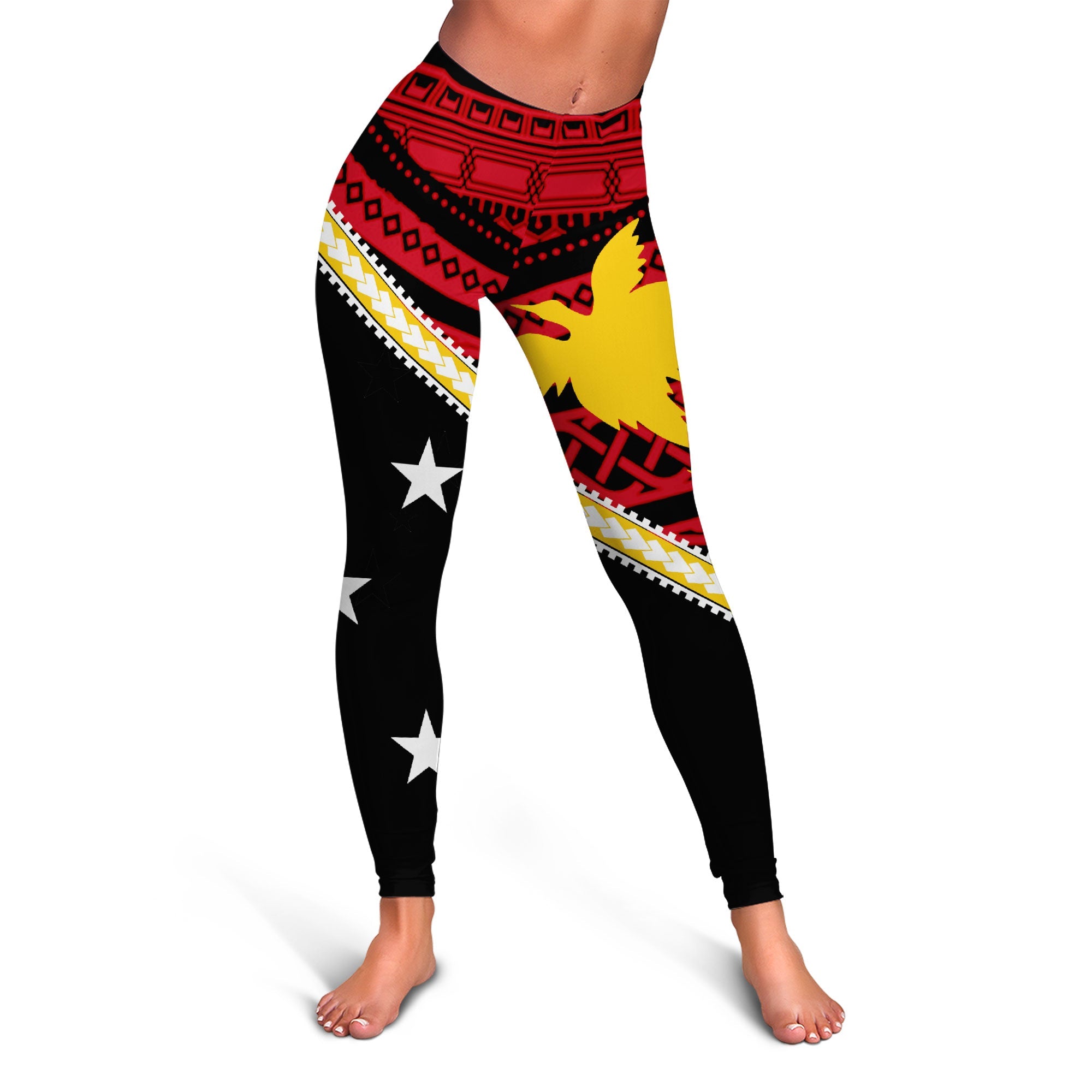 Papua New Guinea Legging Polynesian Flag Style