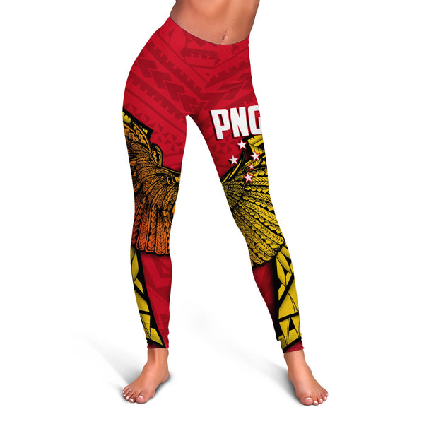 Papua New Guinea Independence Day Legging Raggiana Bird of Paradise Style