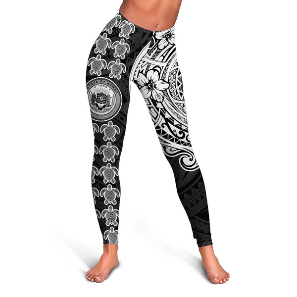 Hawaii Seal Polynesian Turtle Line Legging