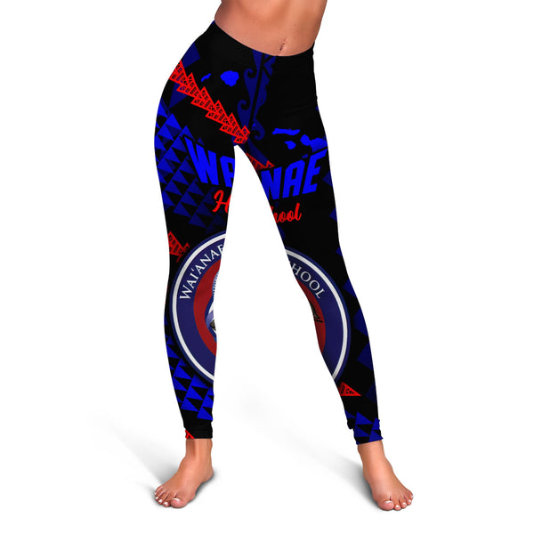 Hawaii Waianae High School Legging Map Style