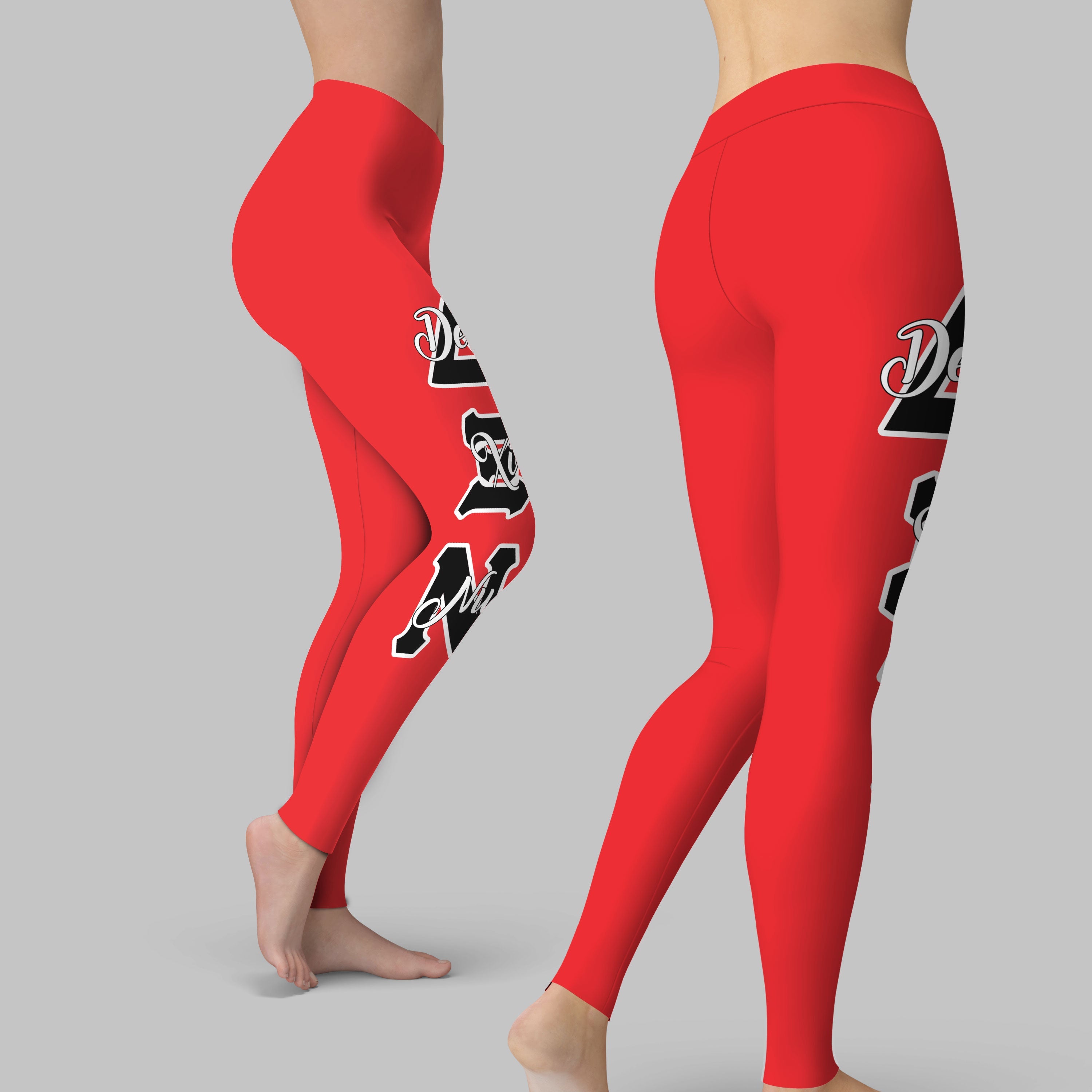 Sorority Legging - Delta Xi Nu Legging Original Red Style