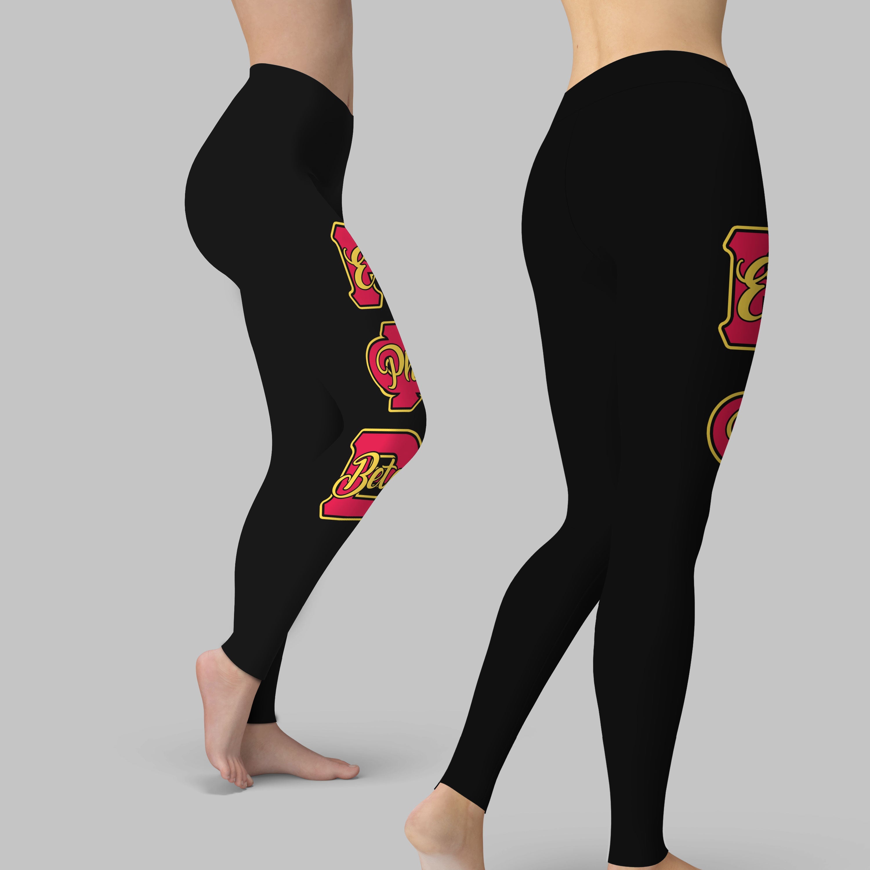 Sorority Legging - Eta Phi Beta Legging Original Black Style