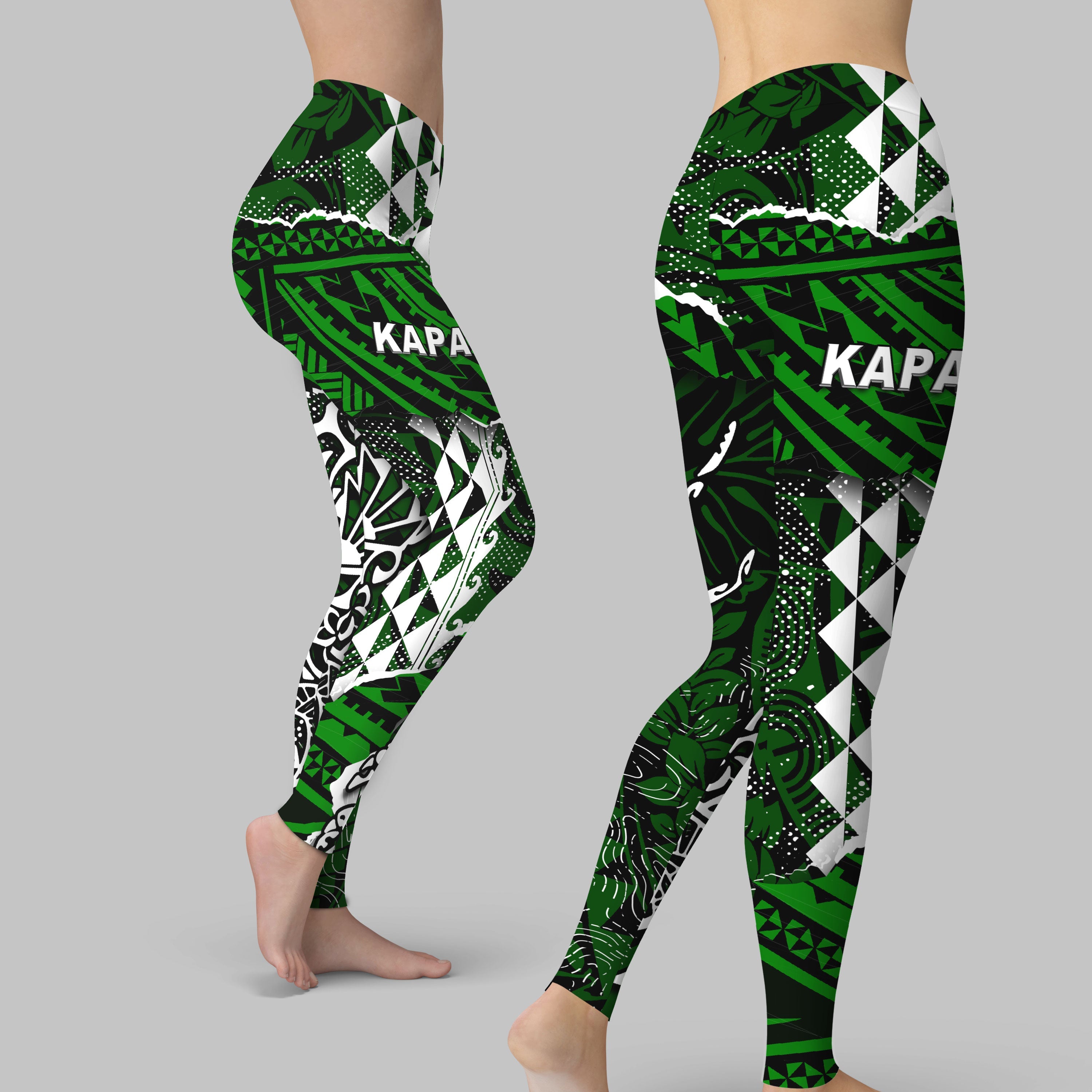 Hawaii Kapaa High School Legging Polynesian Turtle Style