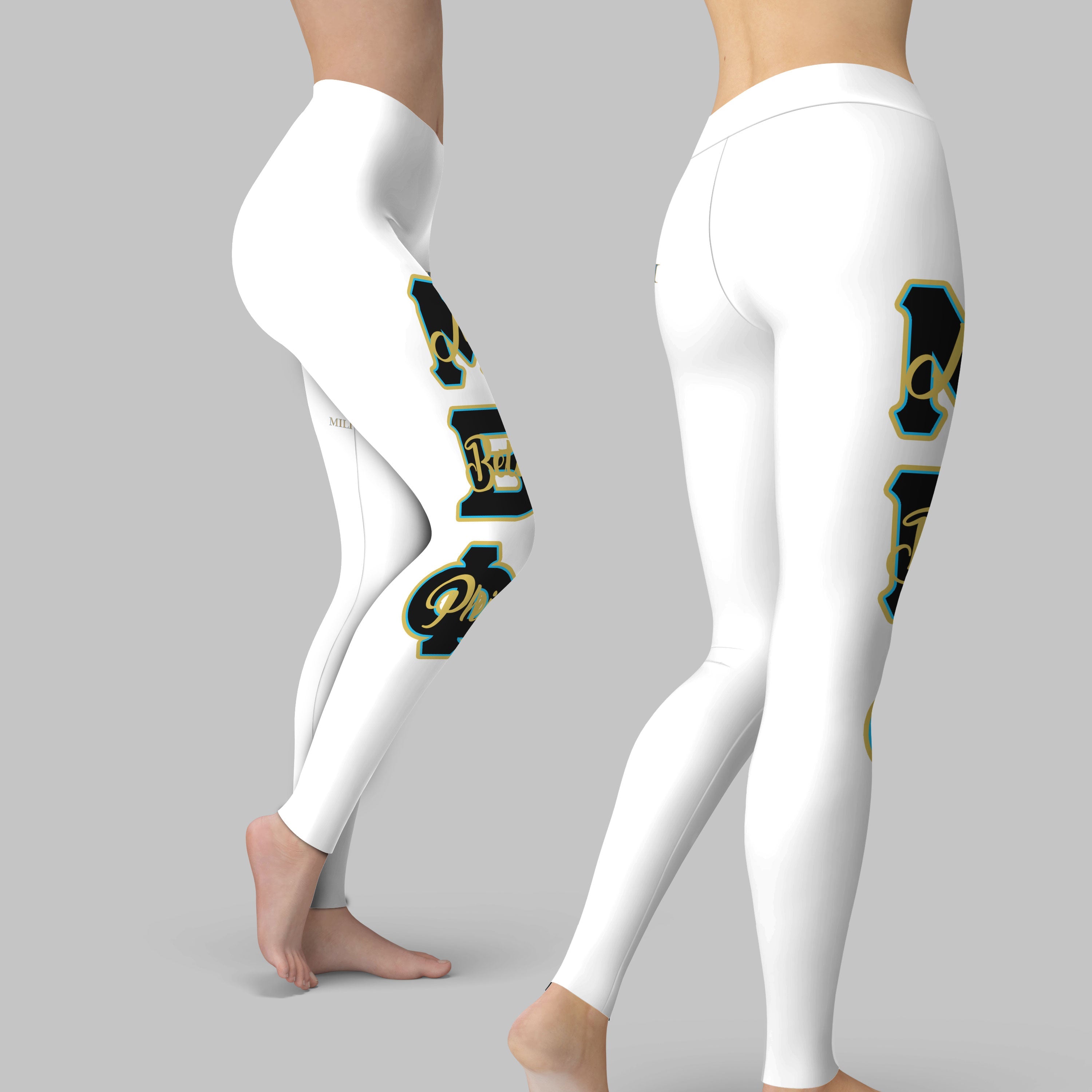 Fraternity Legging - Mu Beta Phi Legging Original White Style