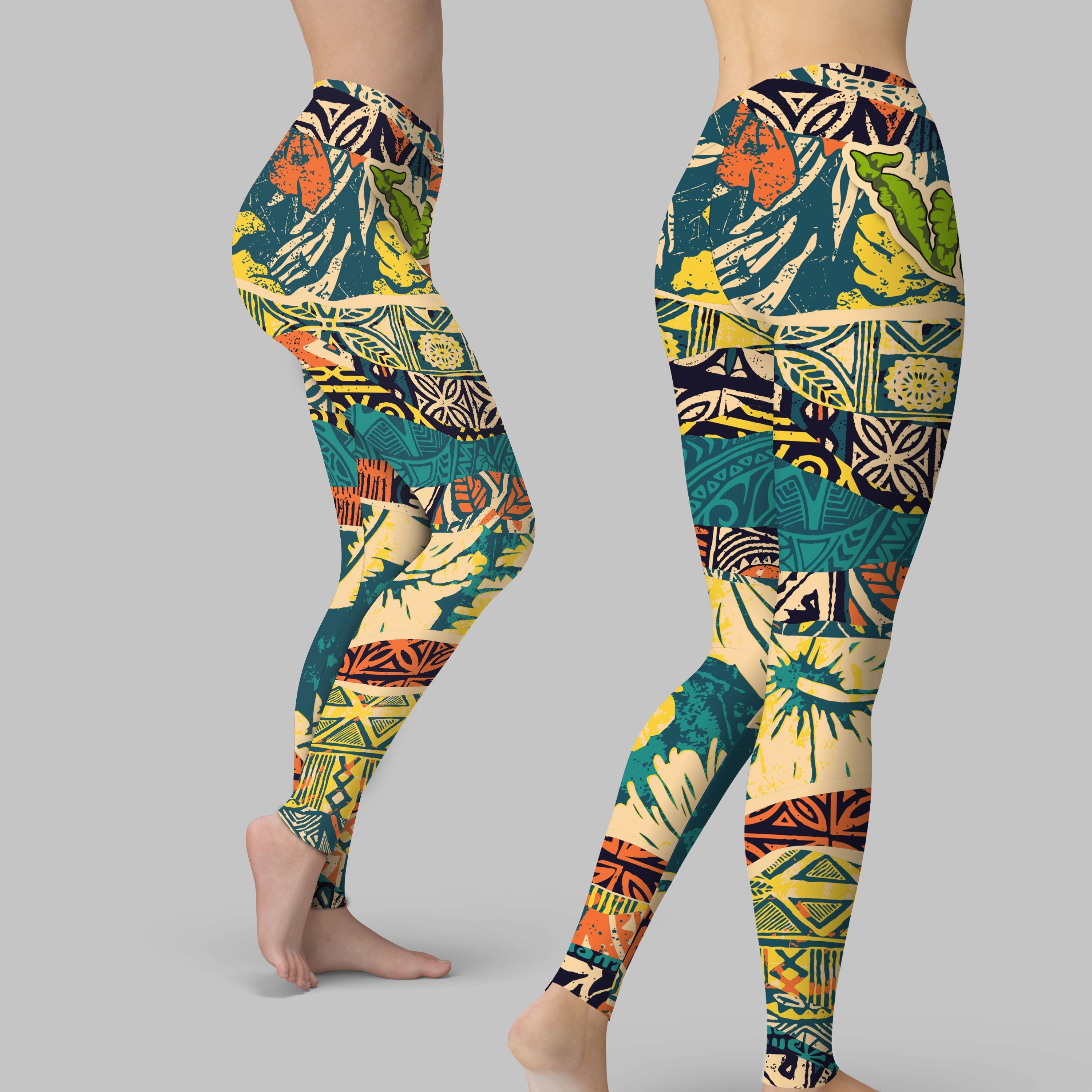 Hawaii Flag Legging Coat Of Arm Style