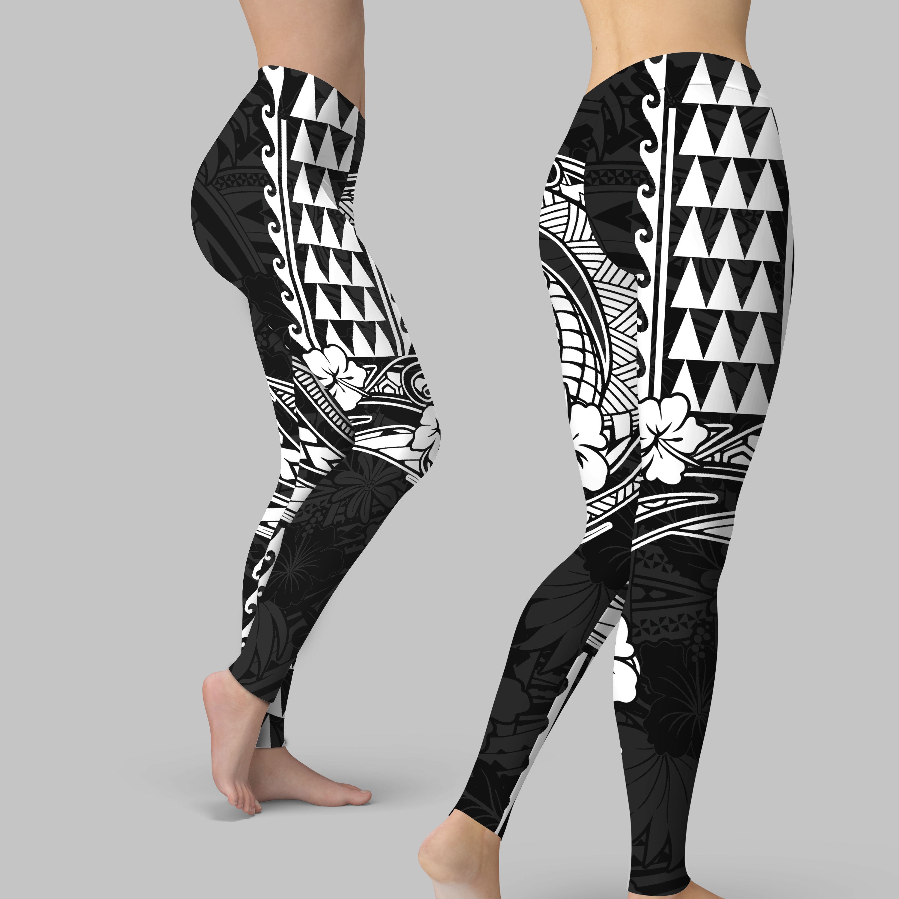 Hawaii Seal Legging Turtle & Map Style