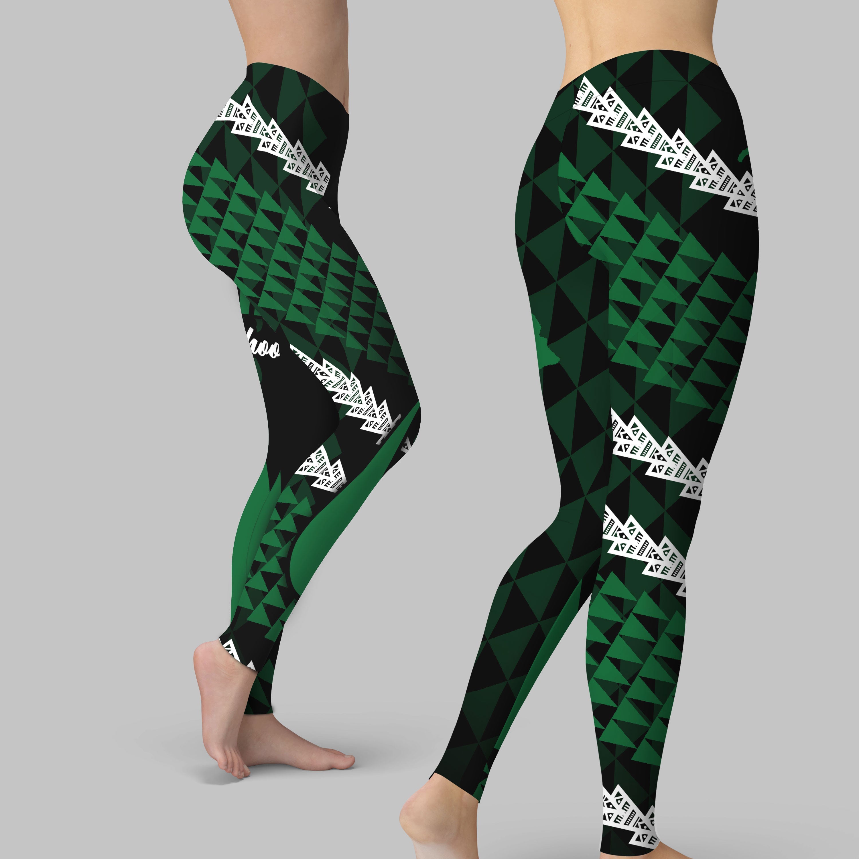 Hawaii Aiea High School Legging Map Style