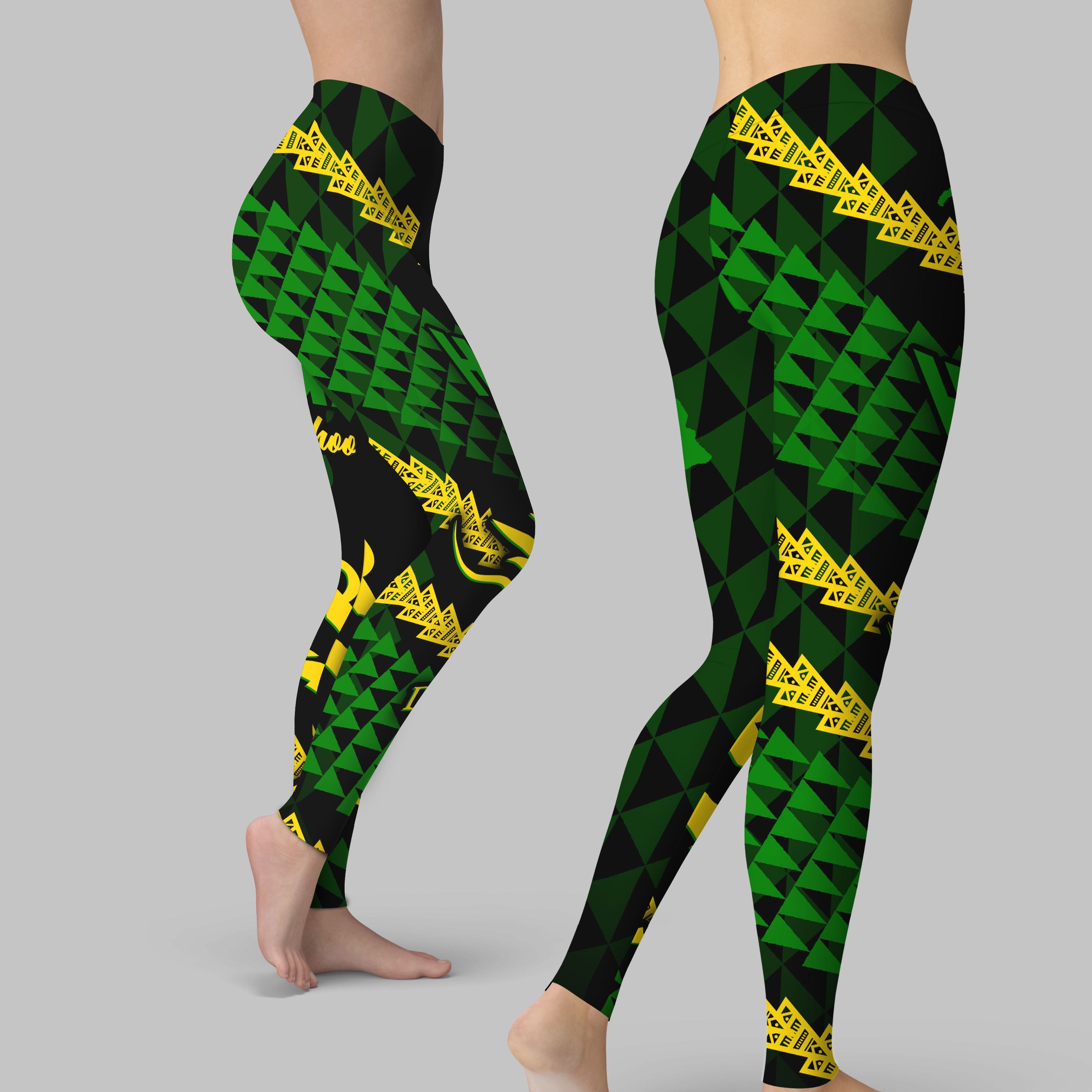 Hawaii Honoka High & Intermediate School Legging Map Style