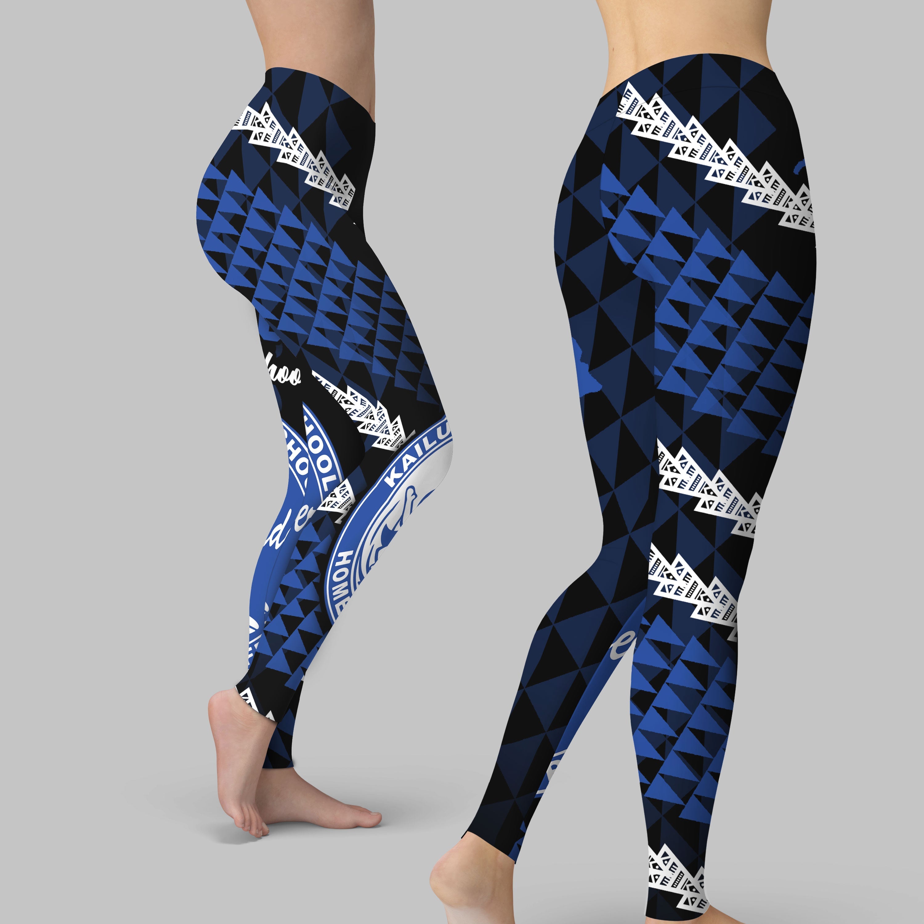 Hawaii Kailua High School Legging Map Style