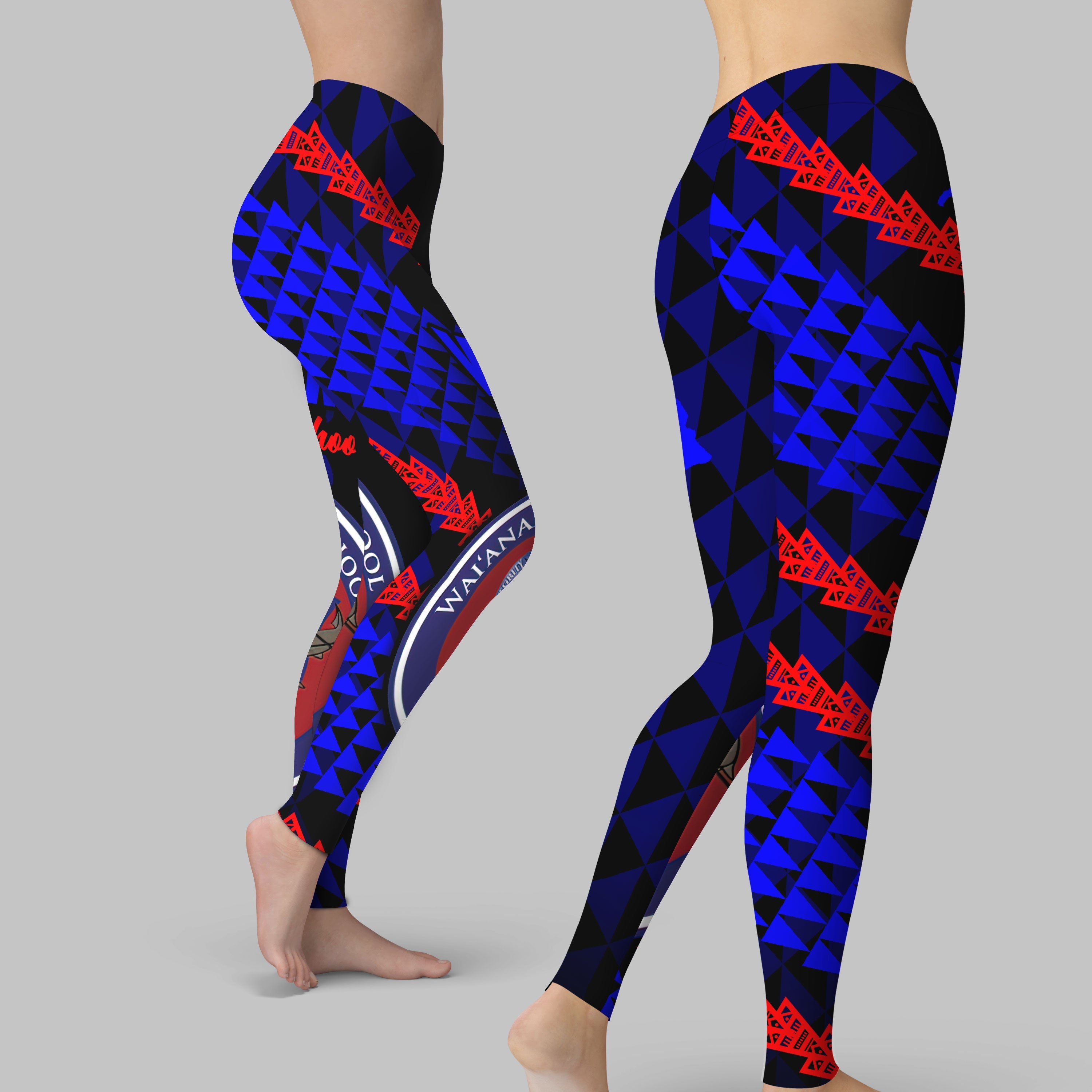 Hawaii Waianae High School Legging Map Style