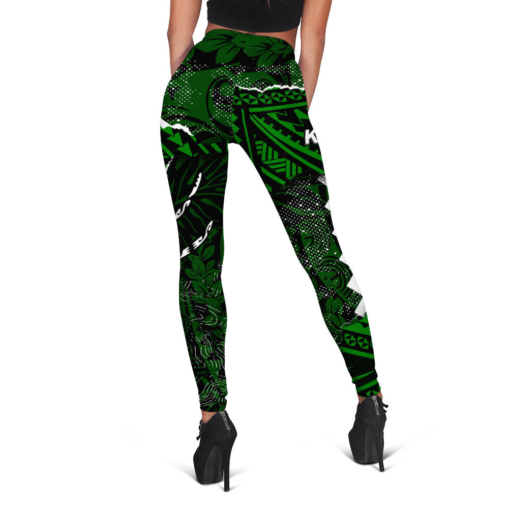 Hawaii Kapaa High School Legging Polynesian Turtle Style