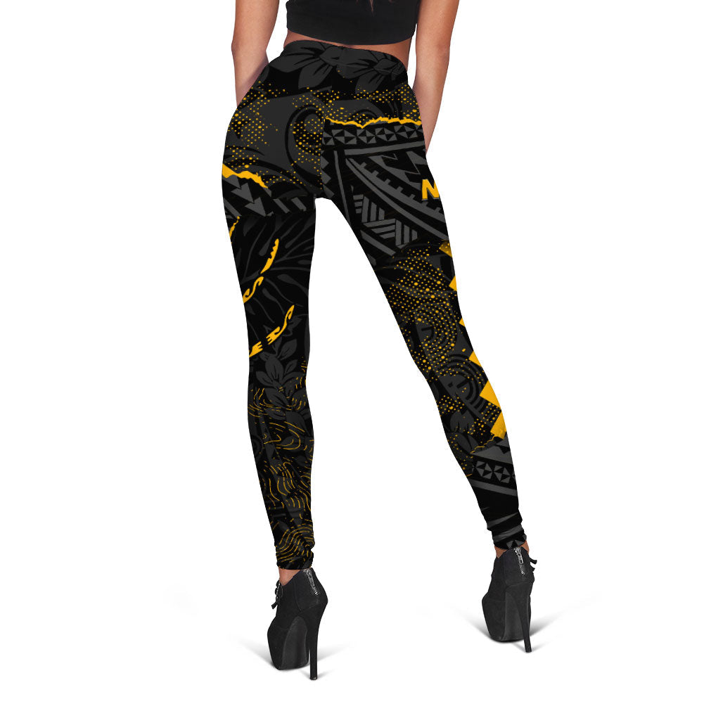 Hawaii Nanakuli High School Legging Polynesian Turtle Style