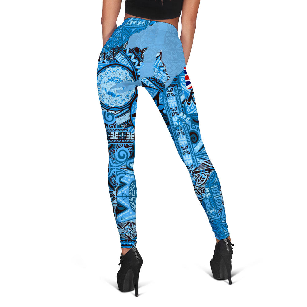 Fiji Flag & Coat Of Arms Legging