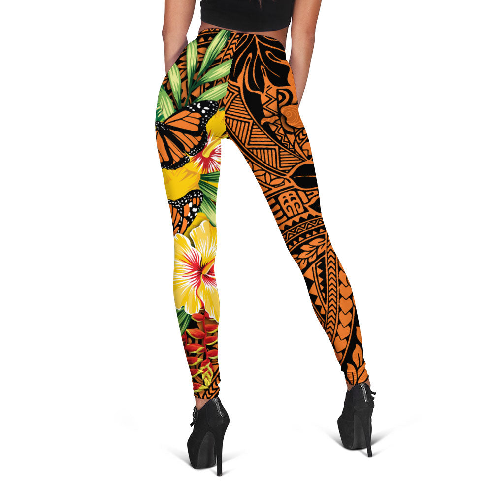 Hawaii Legging Kamehameha Butterfly Tropical Style