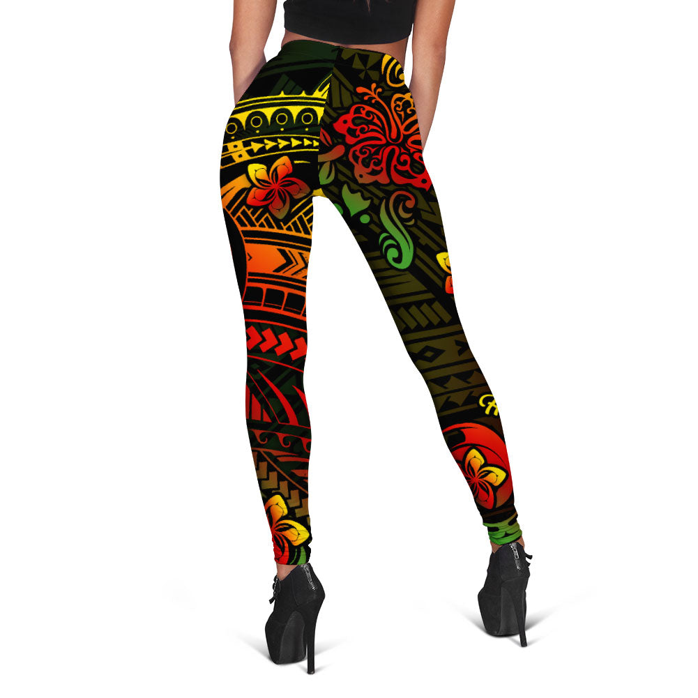 Hawaii Humuhumu Fish Legging Reggae Style