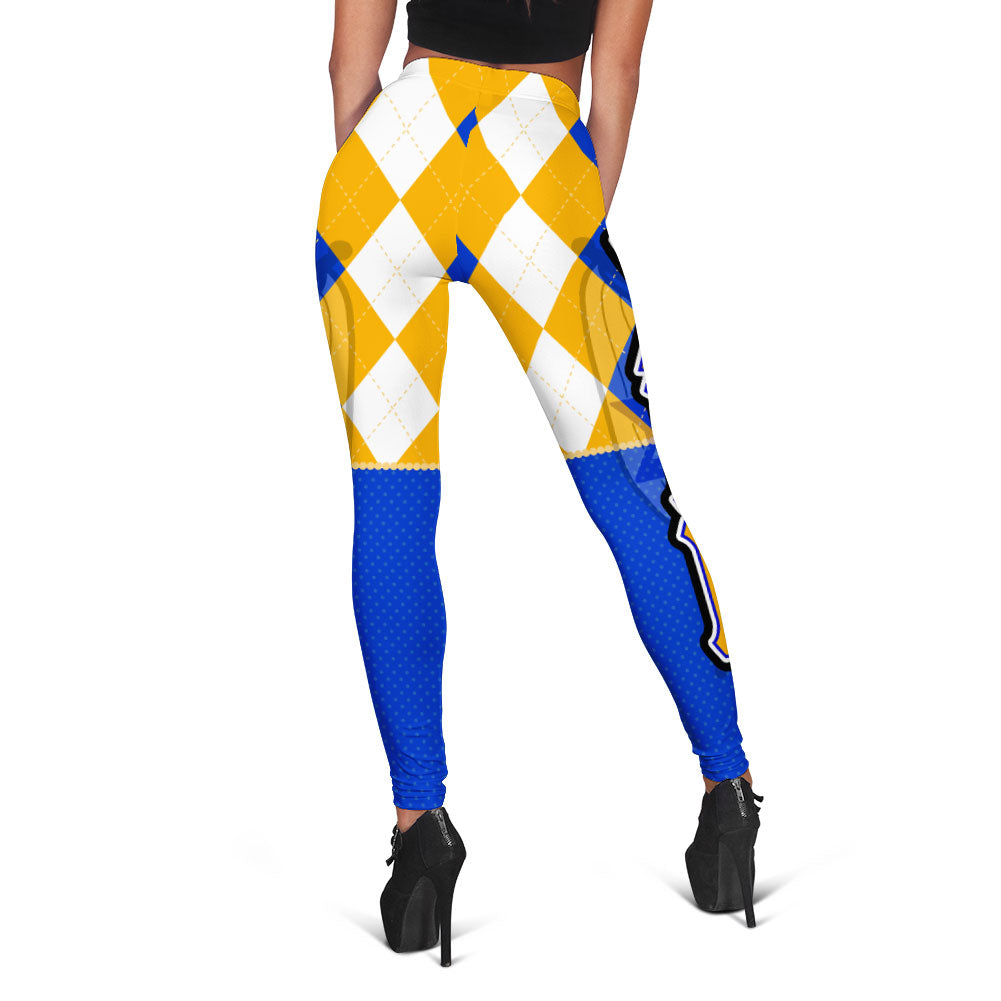 Sorority Legging - Christmas Sigma Gamma Rho Girl Legging Rhombus Pattern Style