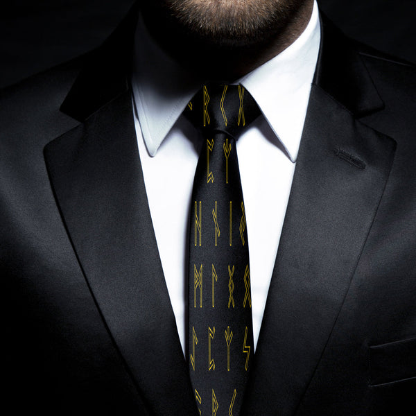 Viking Necktie Letters Viking Gold