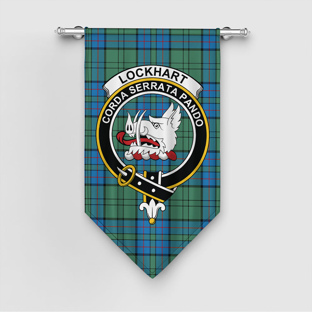 Lockhart Modern Tartan Classic Crest Gonfalon