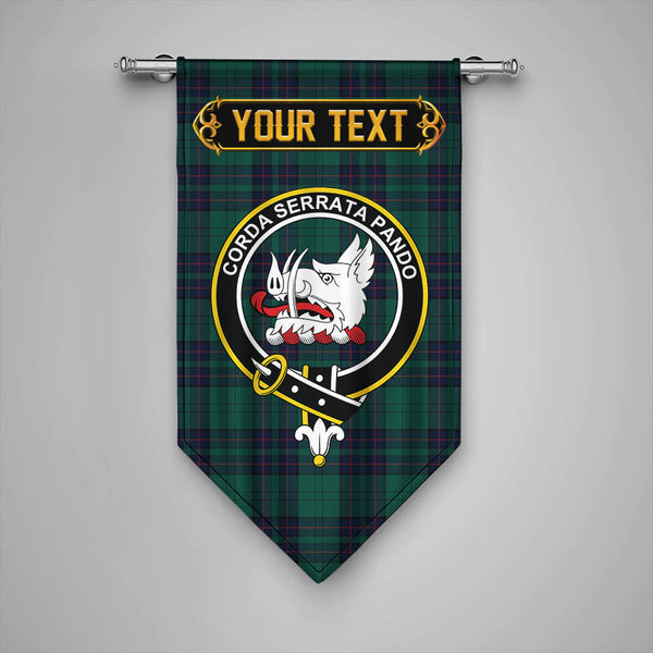 Lockhart Modern Clan Badge Tartan Gonfalon Personalize