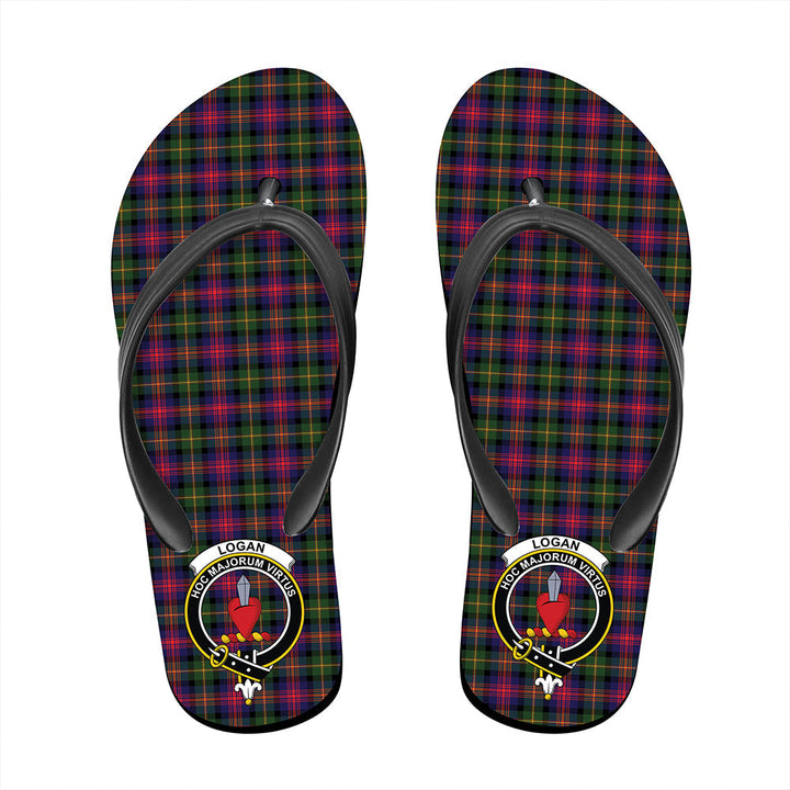 Logan Modern Tartan Crest Flip Flop