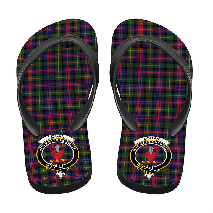 Logan Modern Tartan Crest Flip Flop