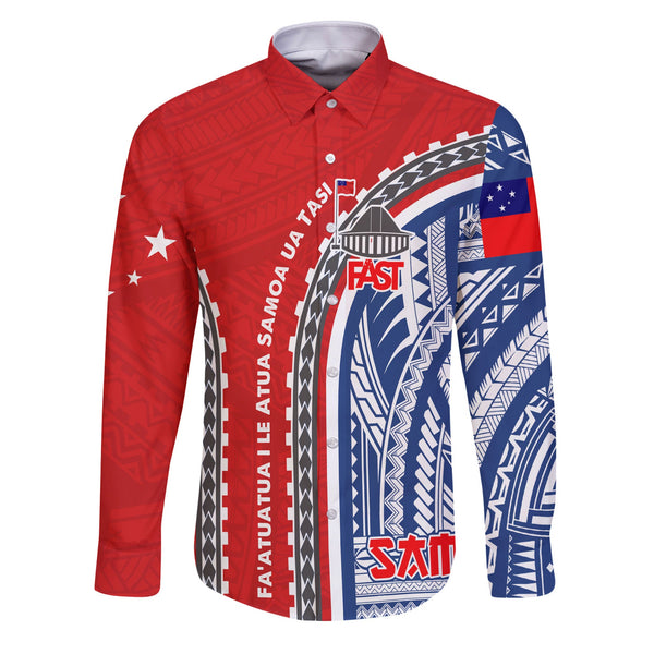 FAST Samoa United in Faith Long Sleeve Button Shirt