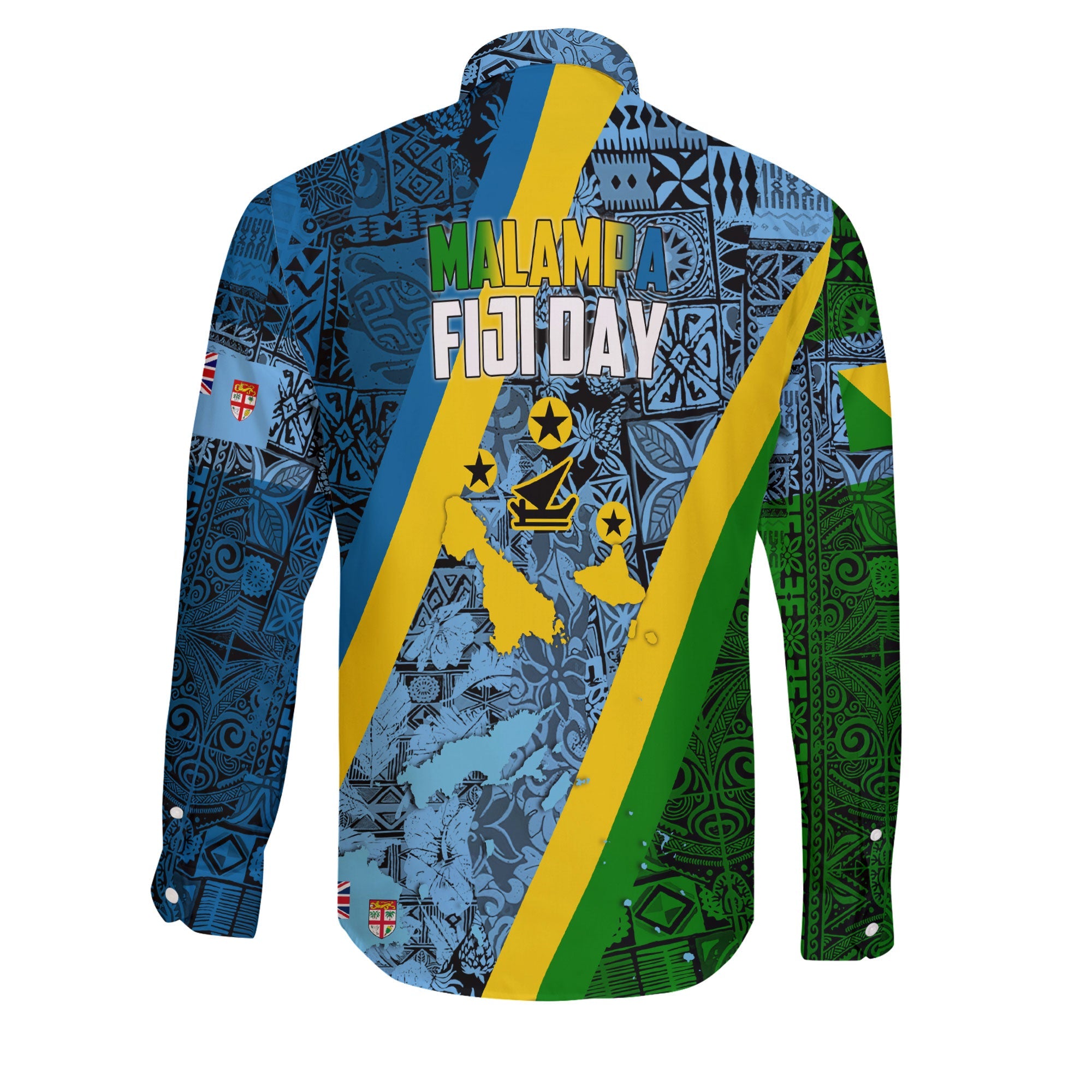 Malampa Fiji Day Long Sleeve Button Shirt