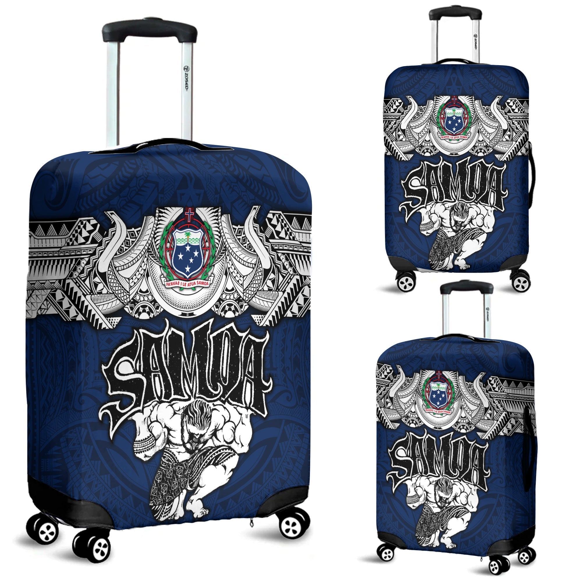 Samoa Warrior Luggage Cover