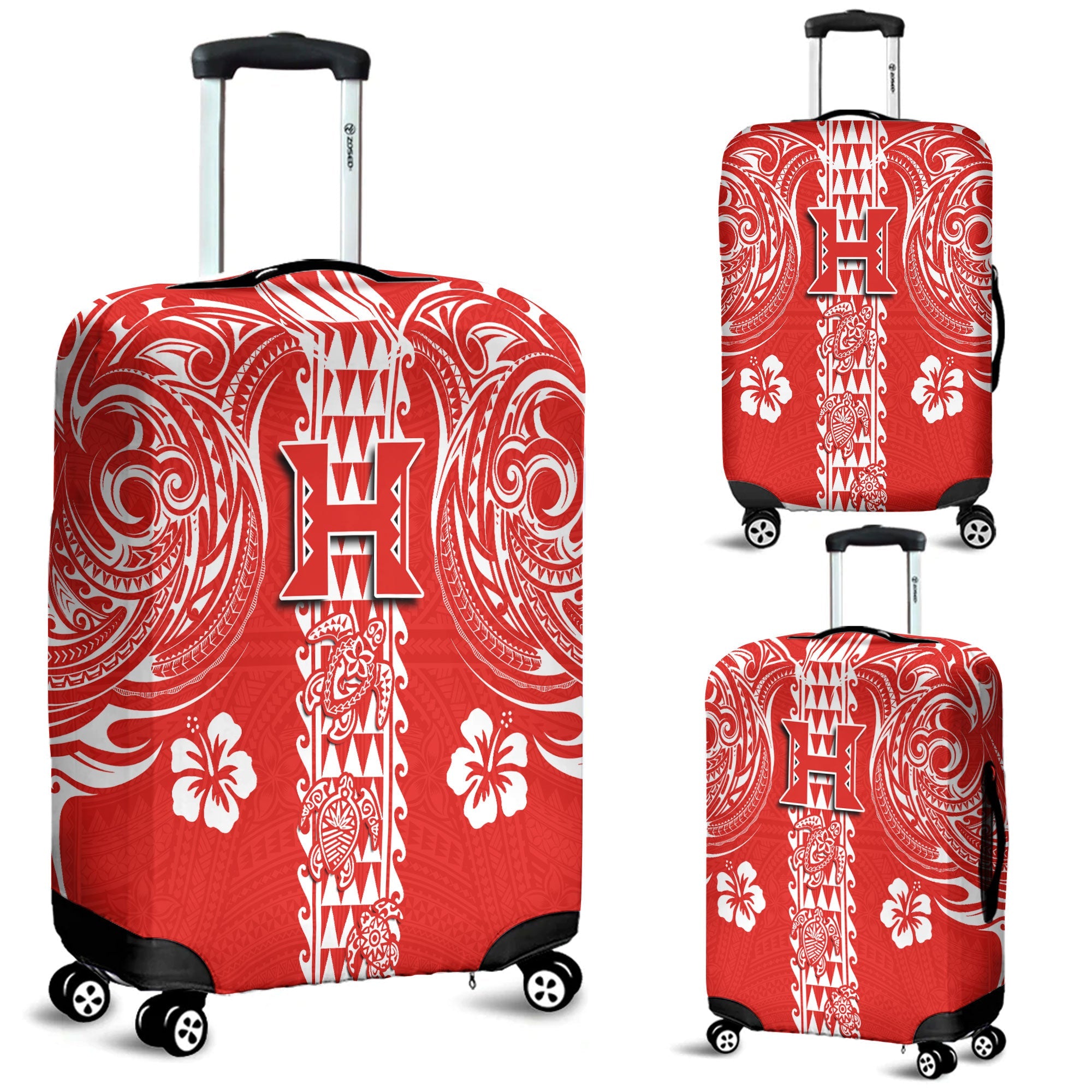 Hilo Hawaii Seal Luggage Cover Turtle Style