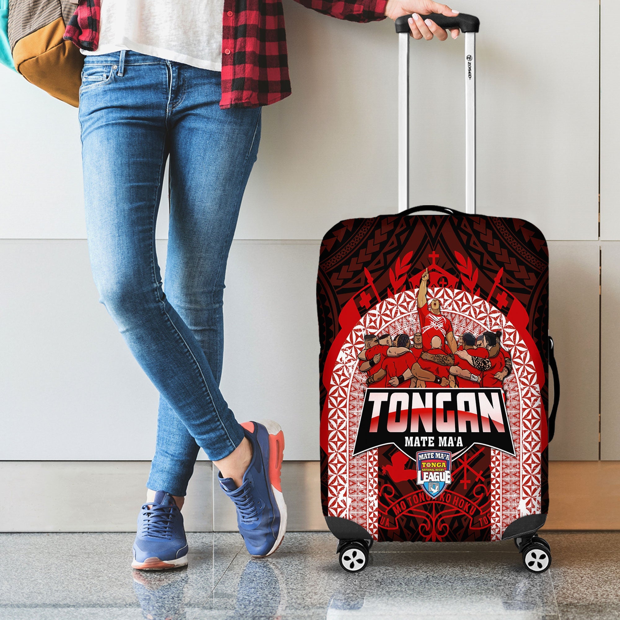 Tonga Mate Ma'a Rugby League Luggage Cover