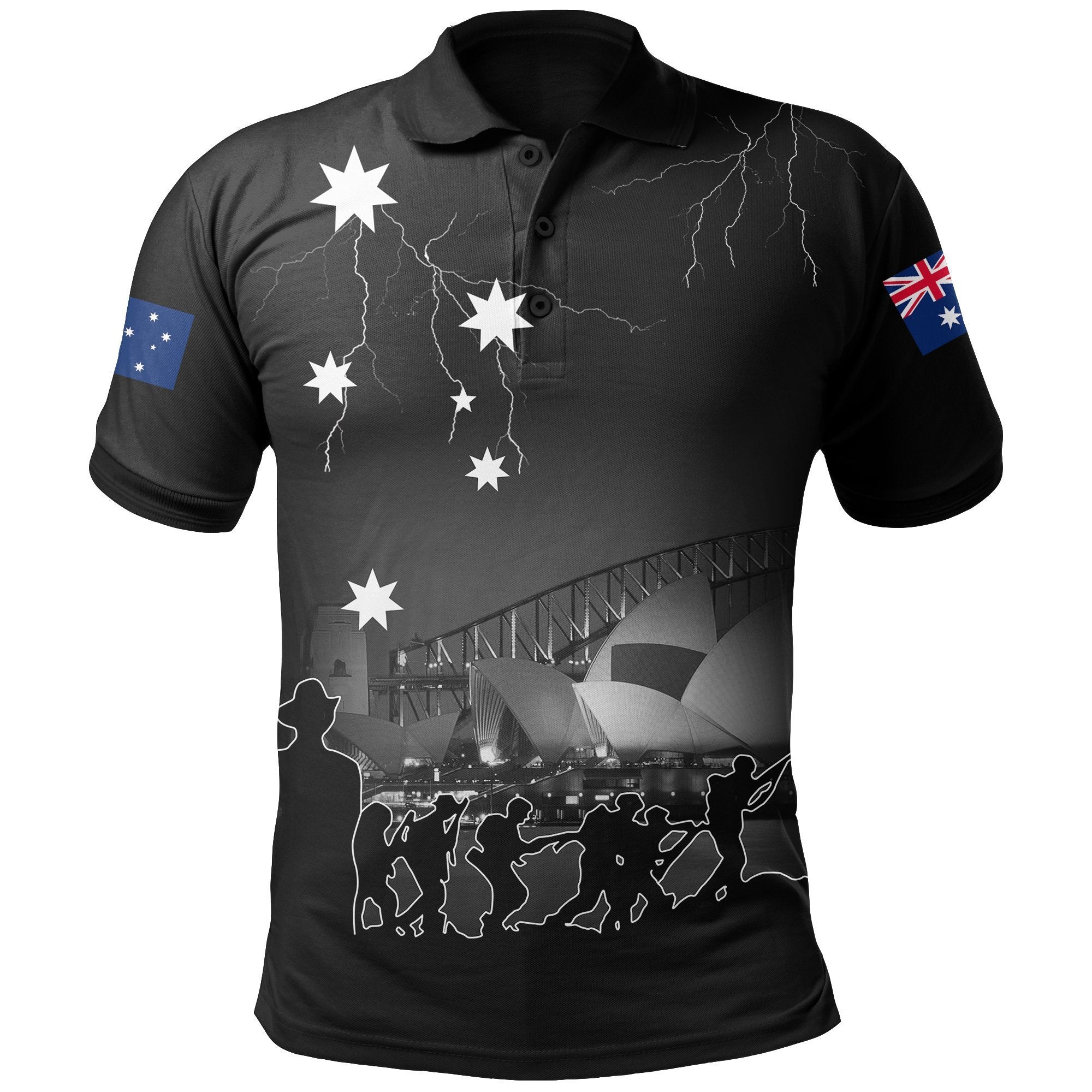 Anzac Polo - Anzac Lest We Forget Australia Sydney House Polo Shirt