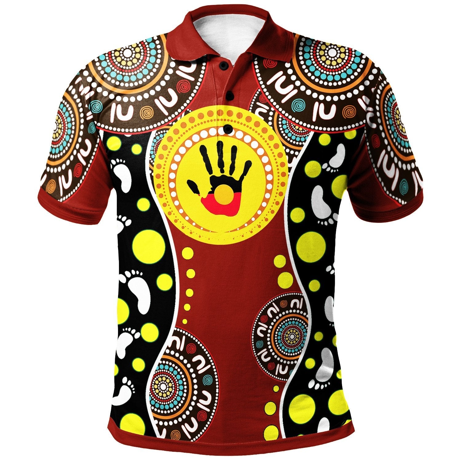 Aboriginal Polo - Aboriginal Flag Aboriginal Lives Matter Sticker Polo Shirt