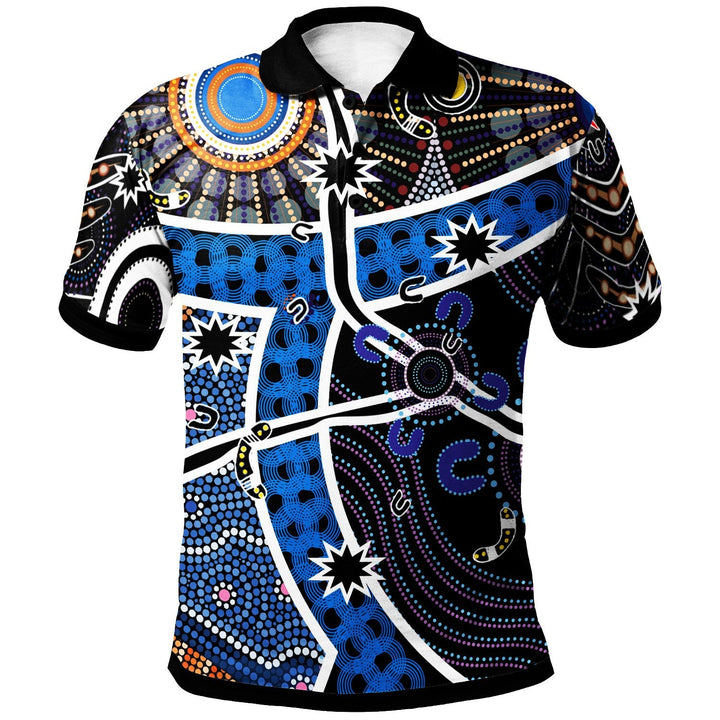 Aboriginal Polo - Aboriginal River Star Polo Shirt