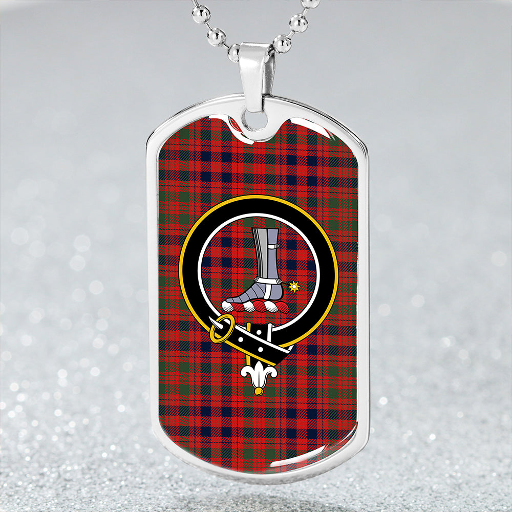 MacColl Old (MacCall Old) Modern Clan Badge Classic Tartan Dog Tag Necklace