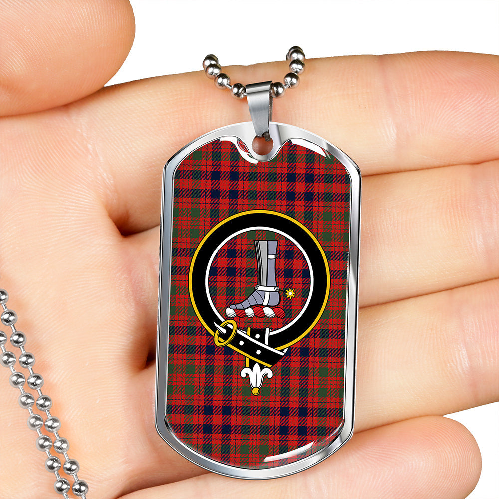 MacColl Old (MacCall Old) Modern Clan Badge Classic Tartan Dog Tag Necklace