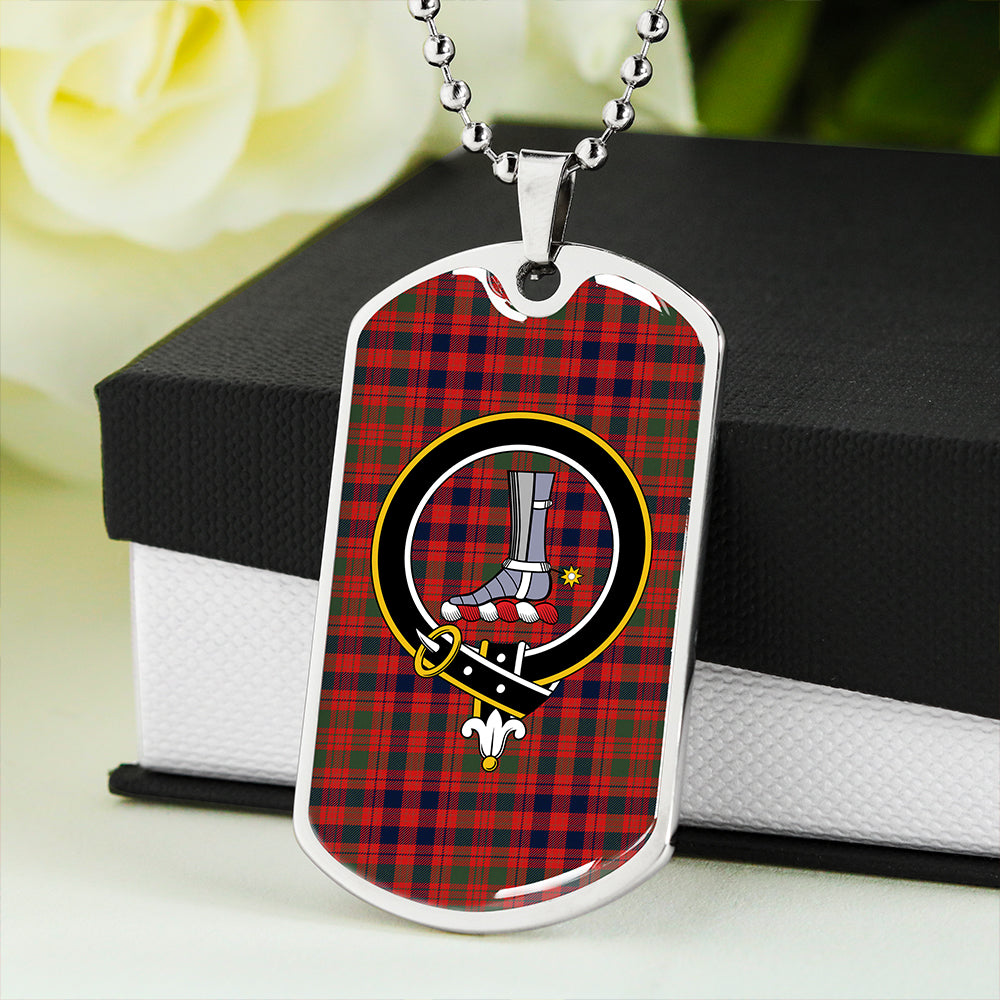 MacColl Old (MacCall Old) Modern Clan Badge Classic Tartan Dog Tag Necklace