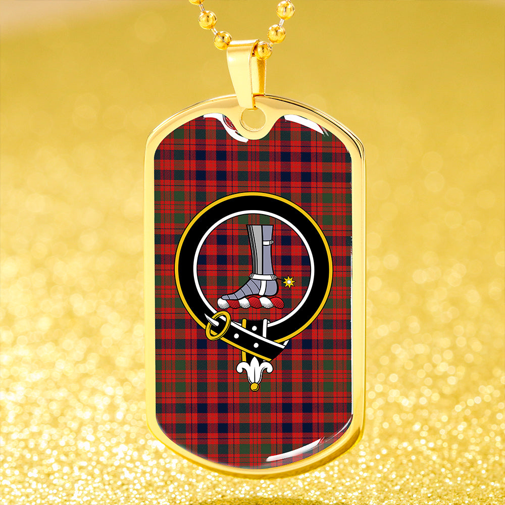 MacColl Old (MacCall Old) Modern Clan Badge Classic Tartan Dog Tag Necklace
