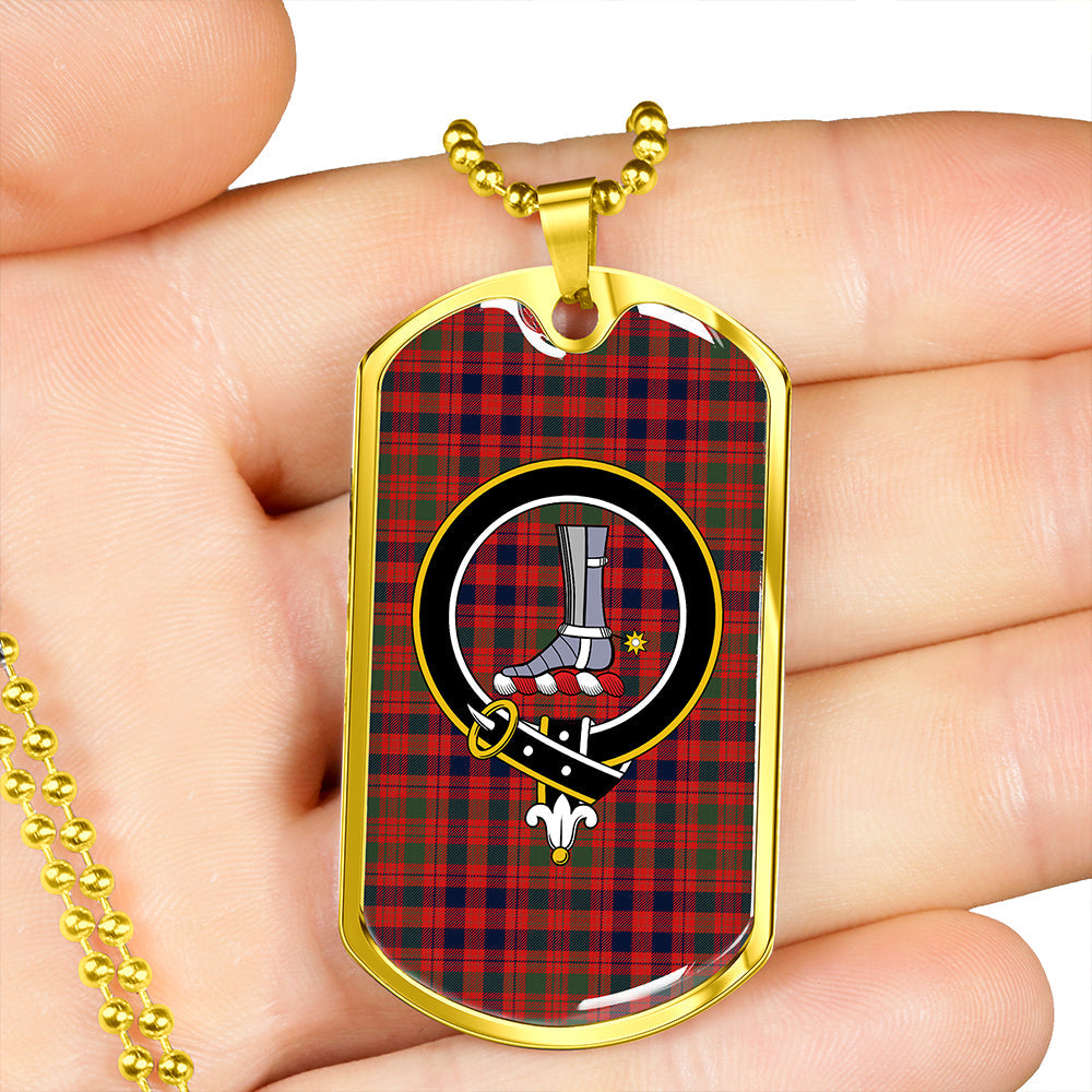 MacColl Old (MacCall Old) Modern Clan Badge Classic Tartan Dog Tag Necklace