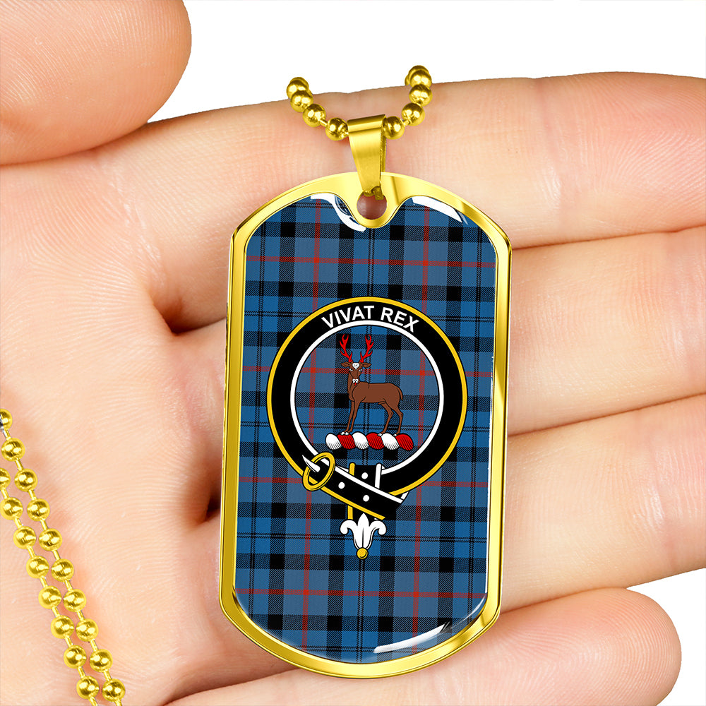 MacCorquodale #2 Ancient Clan Badge Classic Tartan Dog Tag Necklace
