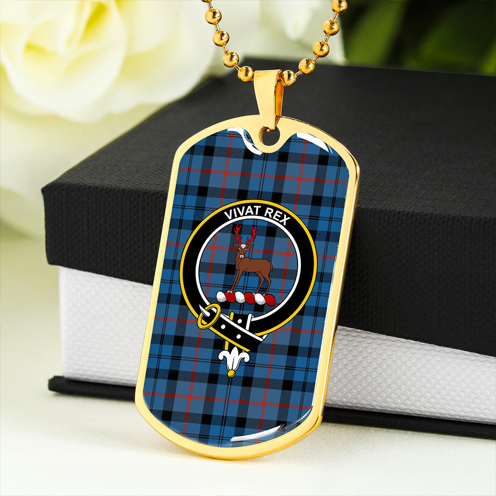 MacCorquodale #2 Ancient Clan Badge Classic Tartan Dog Tag Necklace