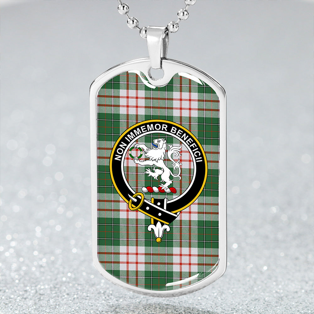 MacDiarmid Dress Ancient Clan Badge Classic Tartan Dog Tag Necklace