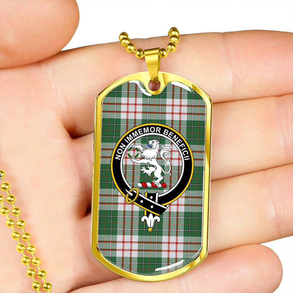 MacDiarmid Dress Ancient Clan Badge Classic Tartan Dog Tag Necklace